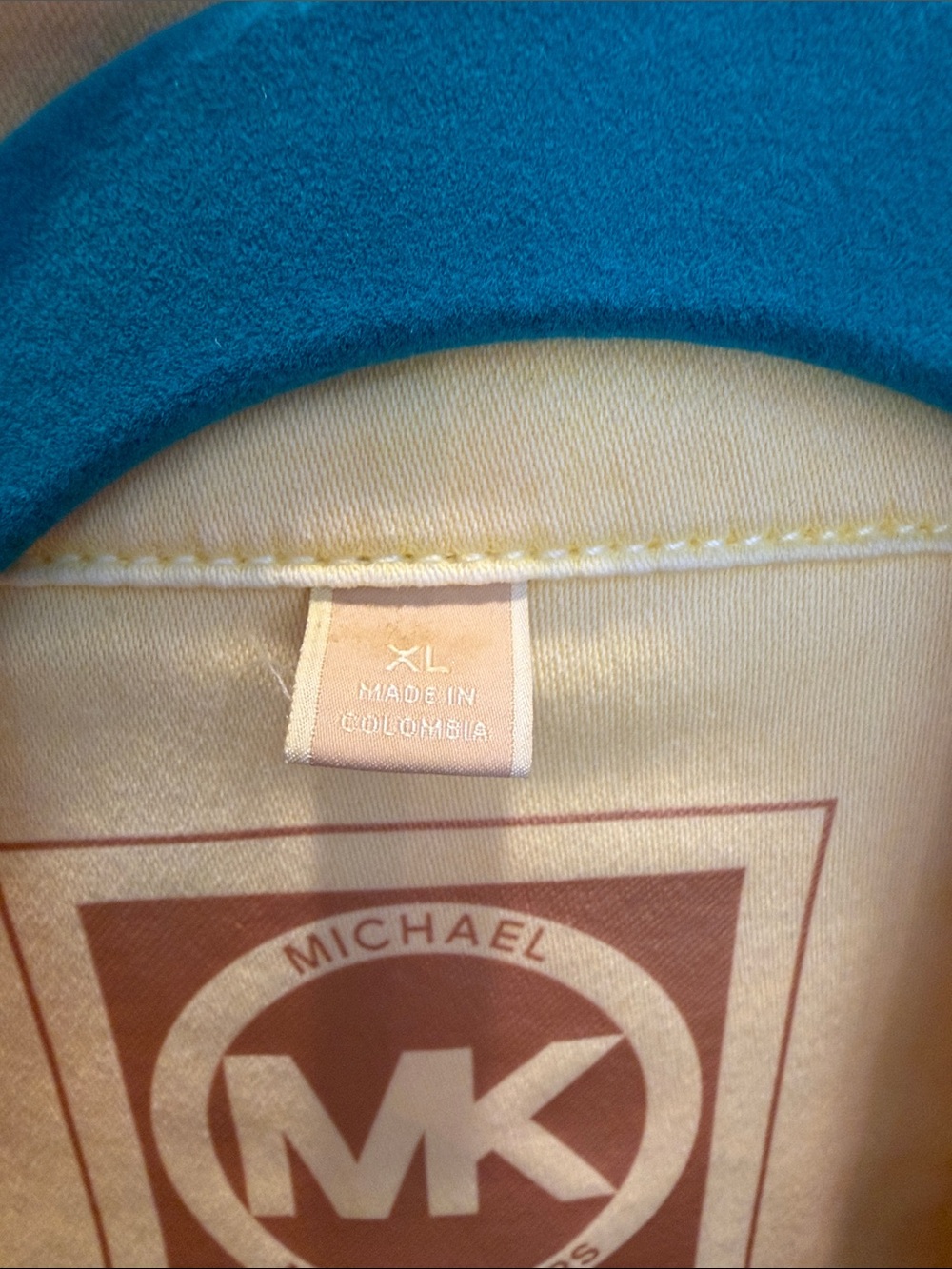 Michael Kors Pale Yellow Denim Jacket - Picture 2 of 4